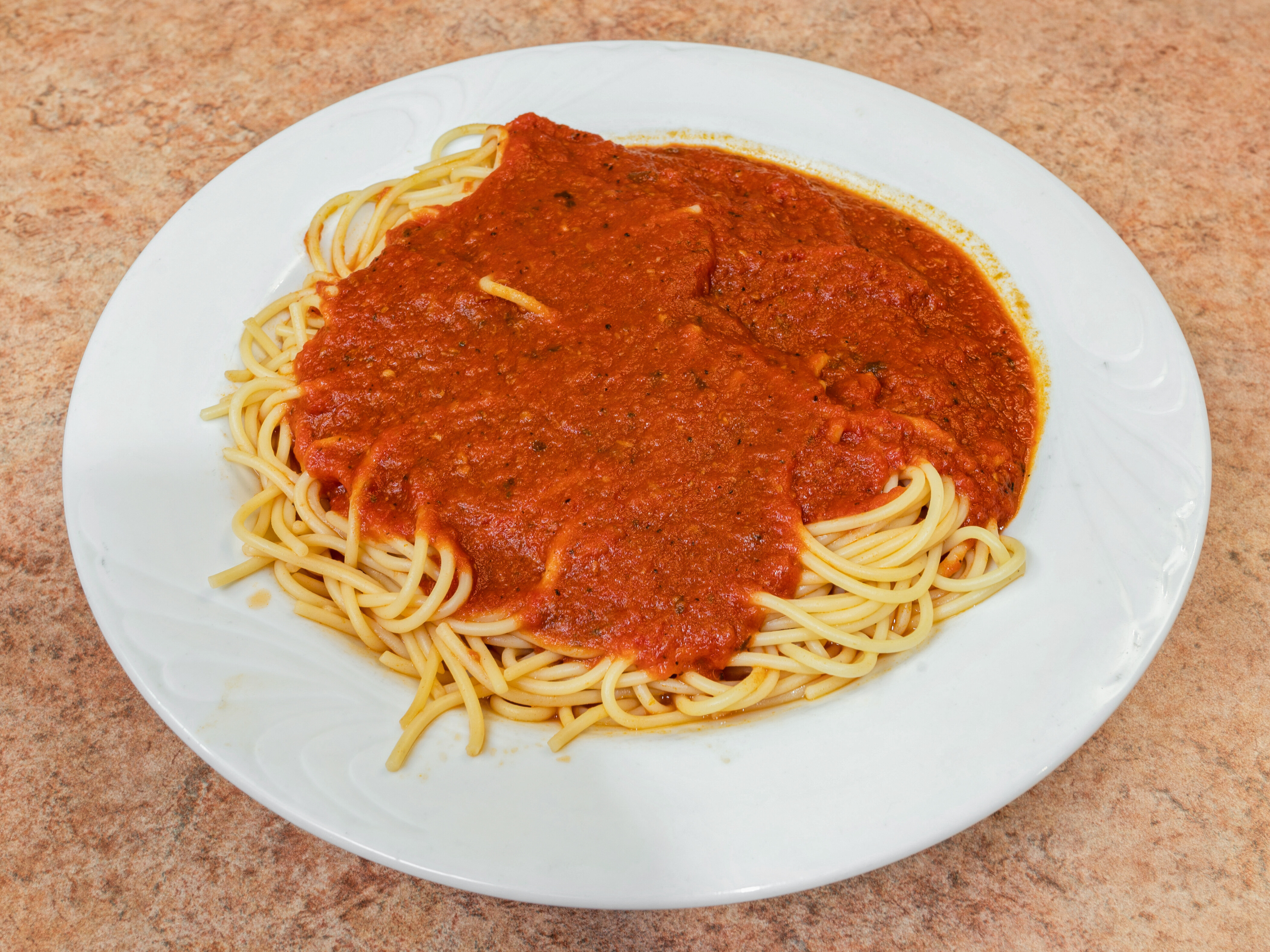 Order Spaghetti with Tomato Sauce food online from Angelo's Pizza store, Bloomfield on bringmethat.com