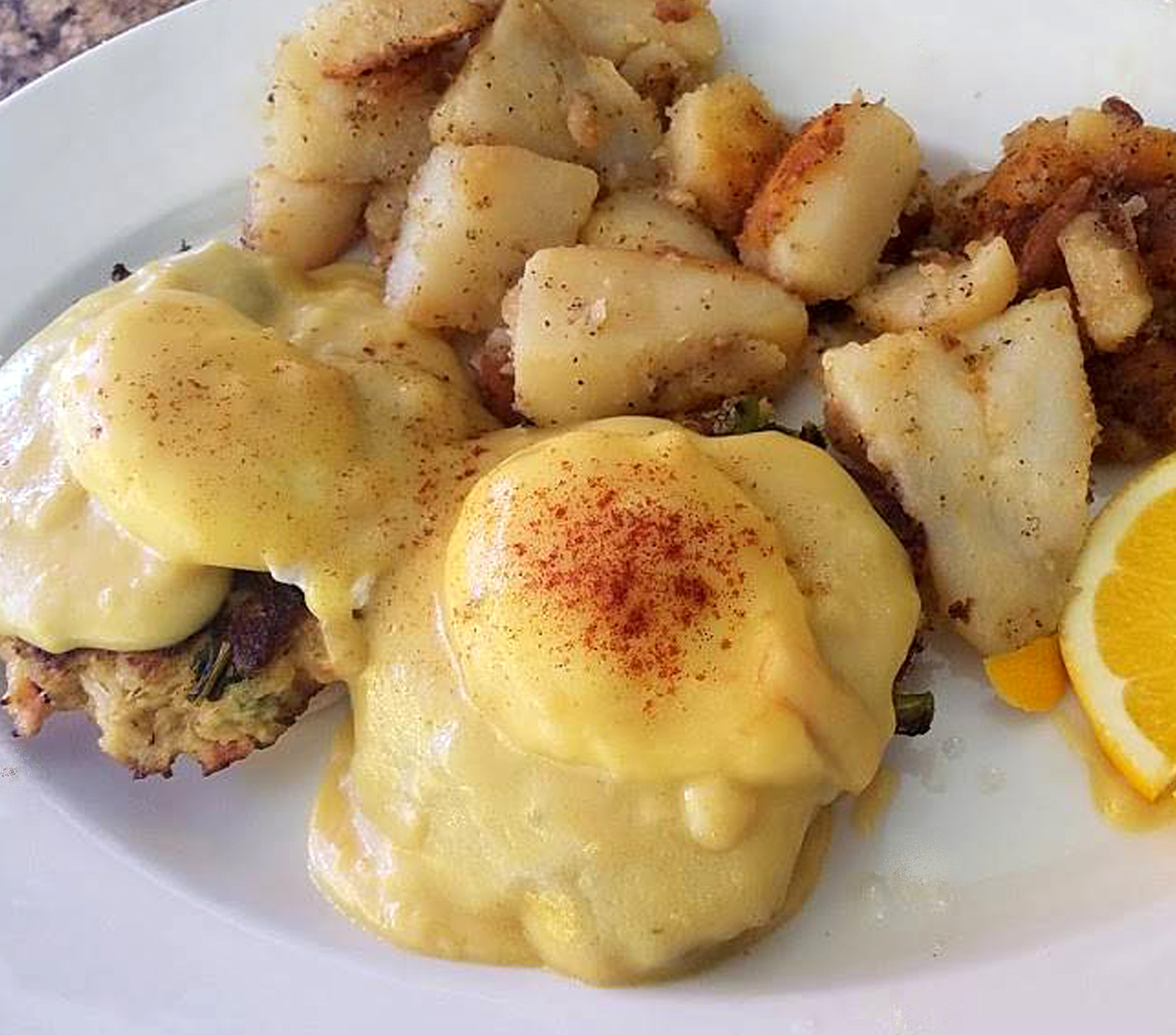 Order Florentine Benedict food online from Pinocchio In The Desert store, Palm Springs on bringmethat.com