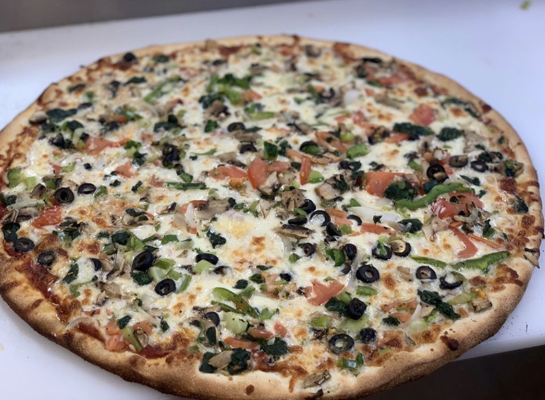 Order 18. Vegetable Pizza food online from 204 Grill Pizza and Subs store, Virginia Beach on bringmethat.com