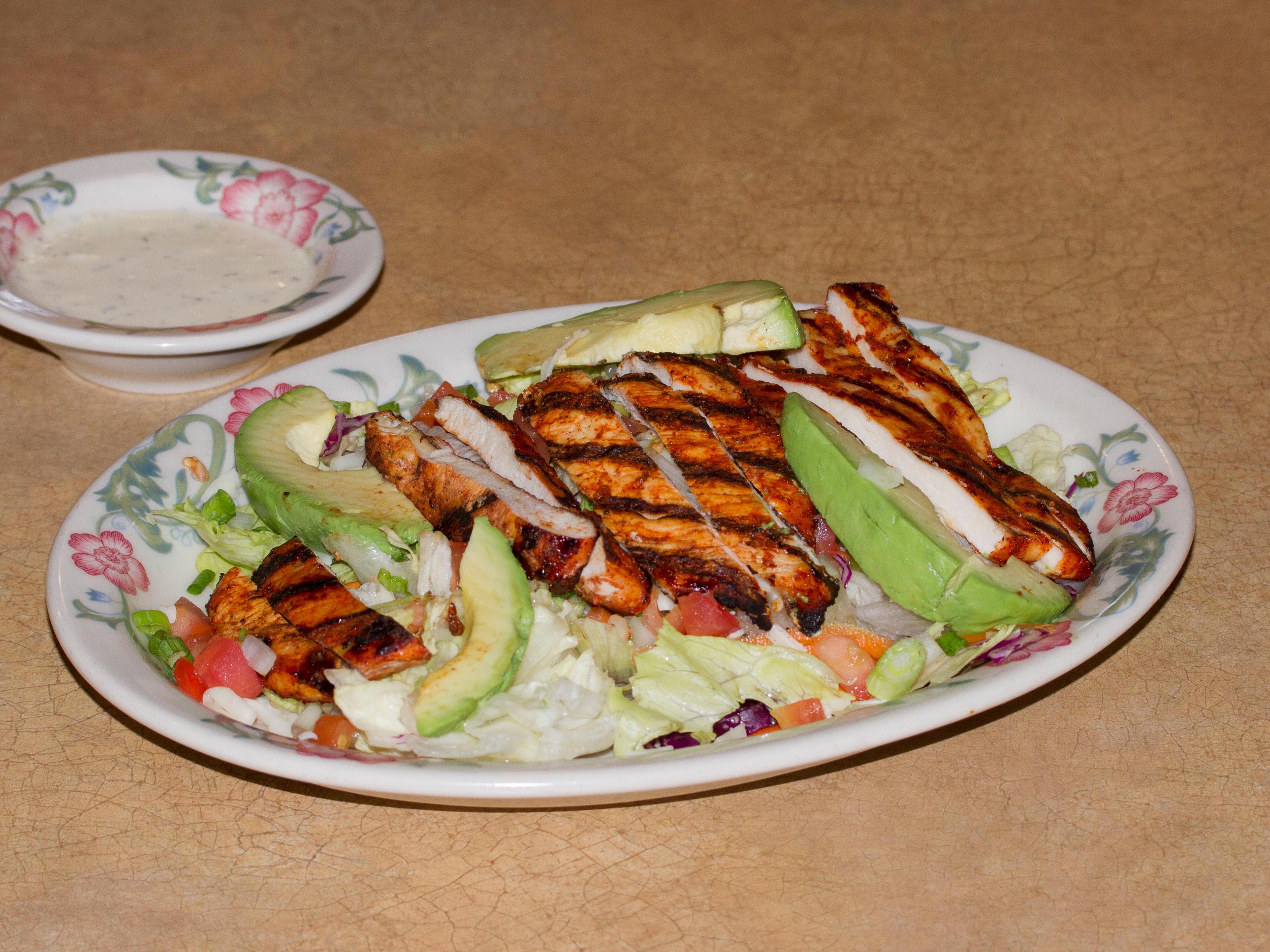Order Marinated Chicken Salad food online from Corona Restaurante store, Lake Oswego on bringmethat.com