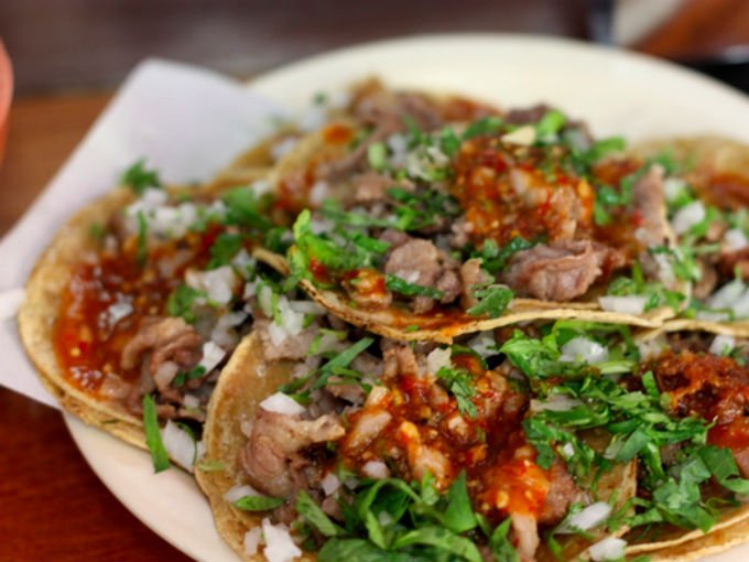 Order Bistec Tacos food online from Tortas El Chavo store, Irving on bringmethat.com