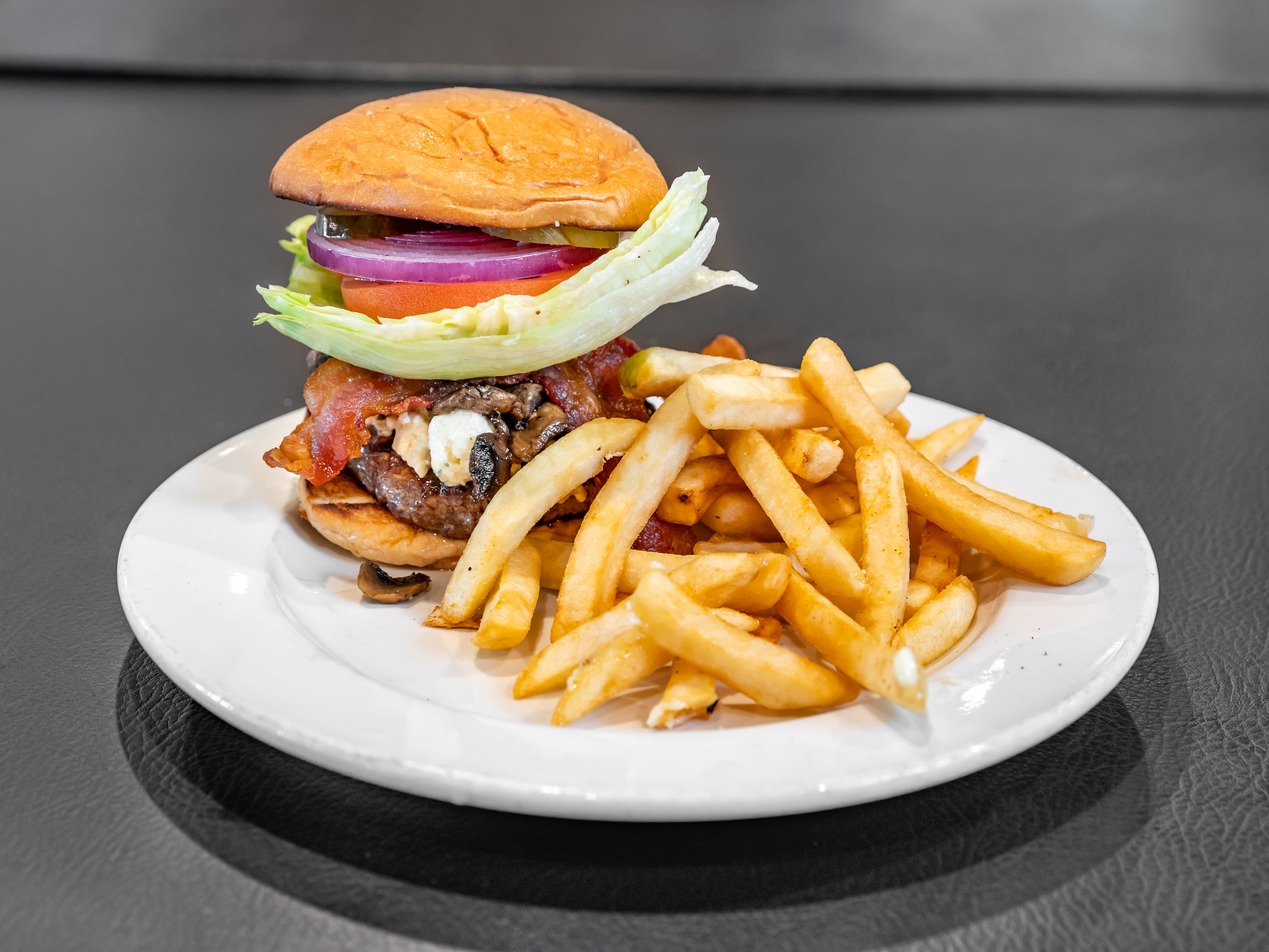 Order The Blue's Burger food online from DiPiazzas store, Long Beach on bringmethat.com