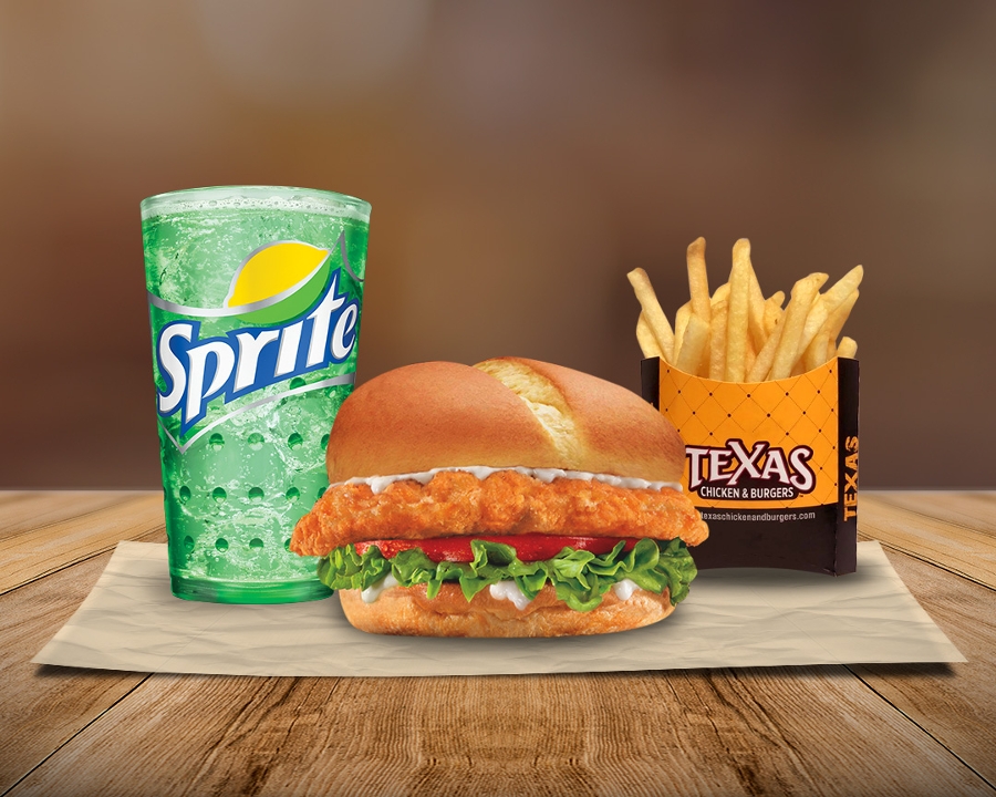 Order Chicken Sandwich Combo food online from Texas Chicken & Burgers store, Centereach on bringmethat.com