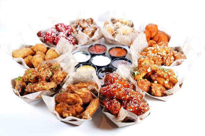 Order 100 PIECES food online from Fire Wings store, Oakland on bringmethat.com