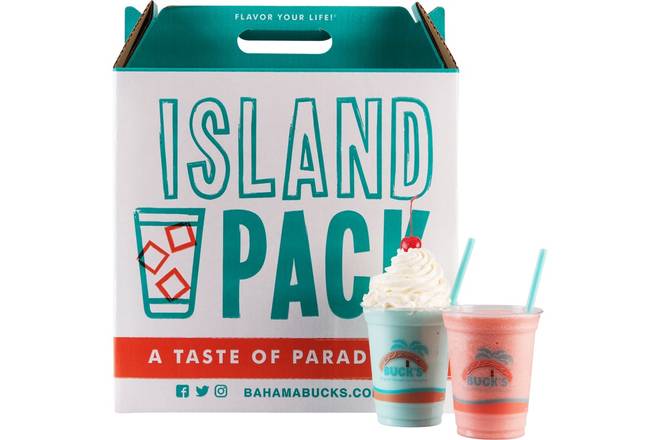 Order Island Smoothie Pack food online from Bahama Buck's store, Abilene on bringmethat.com