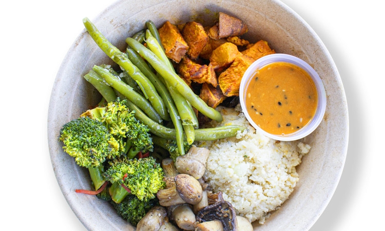 Order Vegan Veggie Bowl* food online from Mahana Fresh store, Charlotte on bringmethat.com