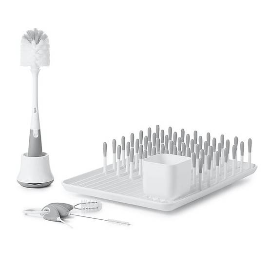 Order OXO Tot® Cleaning Essentials for Bottles & Cups in Grey food online from Bed Bath & Beyond store, Westbury on bringmethat.com