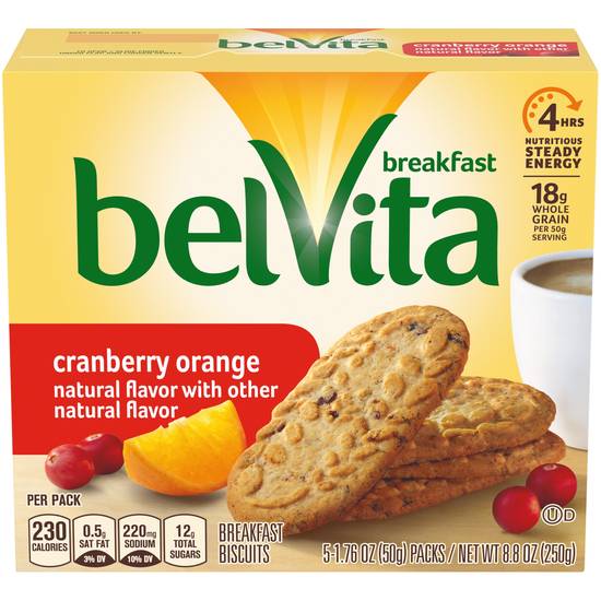 Order belVita Breakfast Biscuits, Cranberry Orange, 8.8 OZ food online from CVS store, ATHENS on bringmethat.com