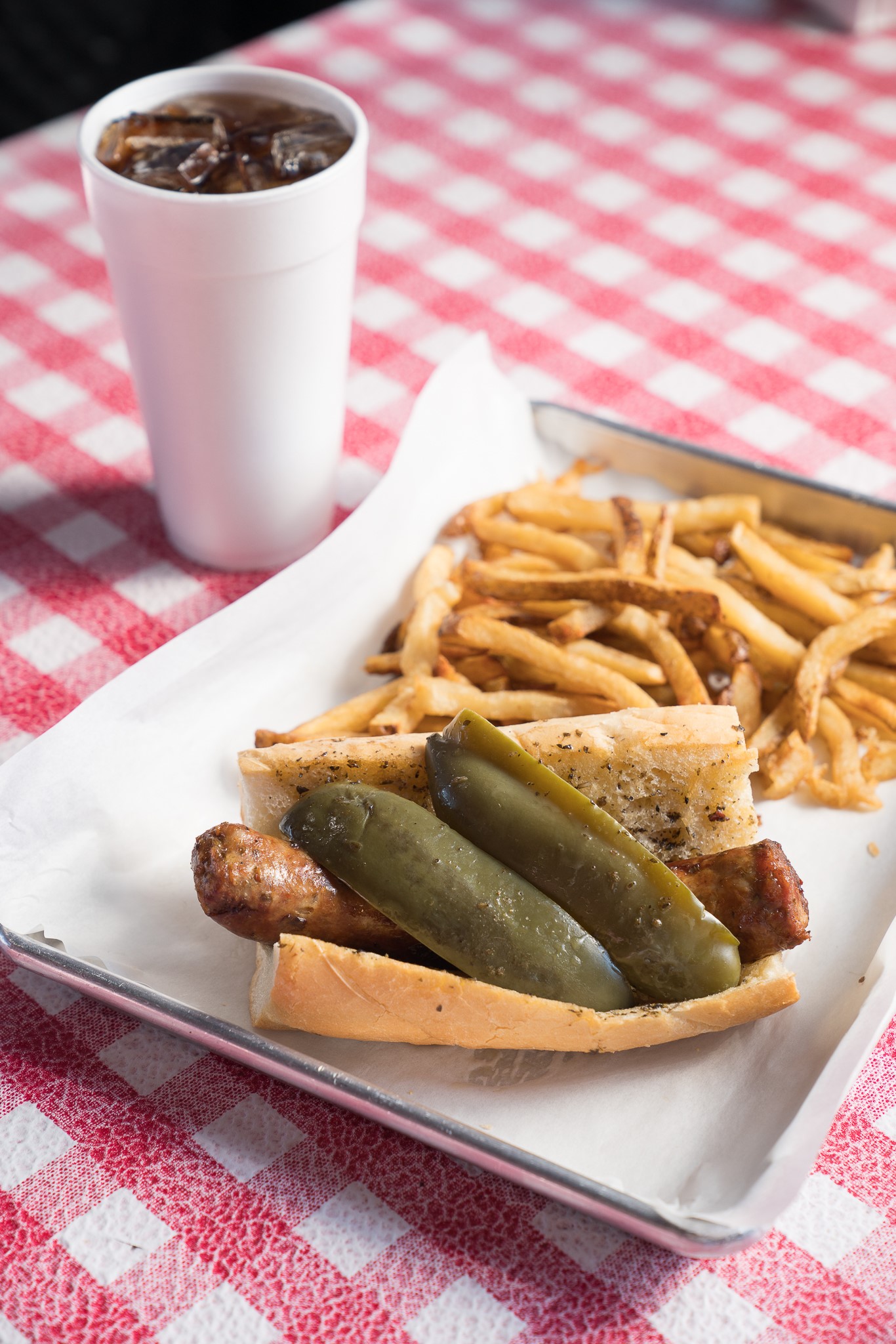Order Hot Dog with Hand Cut French Fries food online from The Original Chickies store, Hillside on bringmethat.com