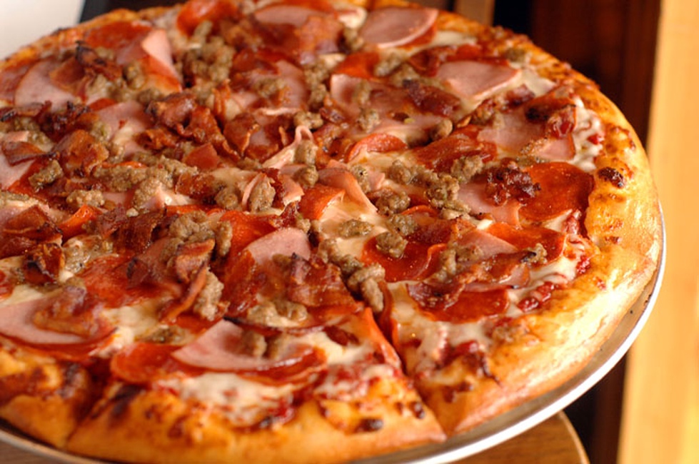Order Meat Lovers 10 Inch food online from Ocean Pizza store, San Diego on bringmethat.com