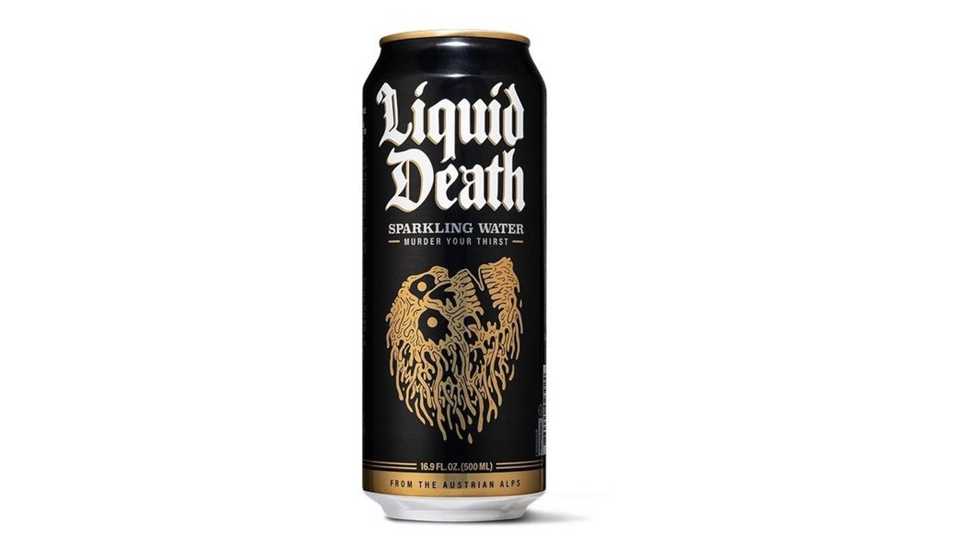 Order Liquid Death Sparkling Water 16.9oz Can food online from Liquor Palace store, Burbank on bringmethat.com