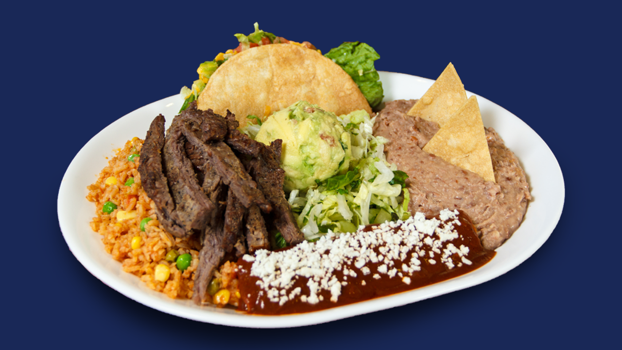 Order Plate Tampiquena food online from Taco Palenque - South 10th store, Mcallen on bringmethat.com