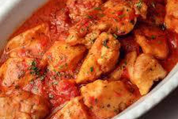 Order Chicken Spezzatino "alla Pizzaiola" served Rice Pilaf food online from Cipriani store, New York on bringmethat.com