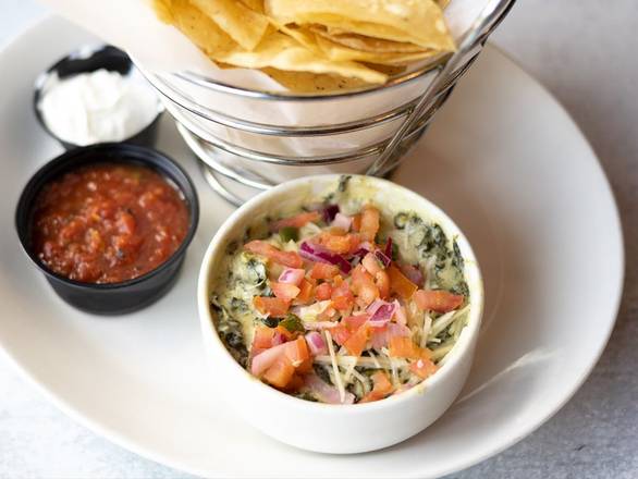 Order SPINACH AND ARTICHOKE DIP food online from Black Walnut Cafe store, The Woodlands on bringmethat.com