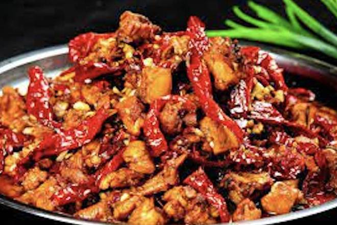 Order Dry Chili Chicken food online from Ichiban Golden Dragon store, South Bend on bringmethat.com