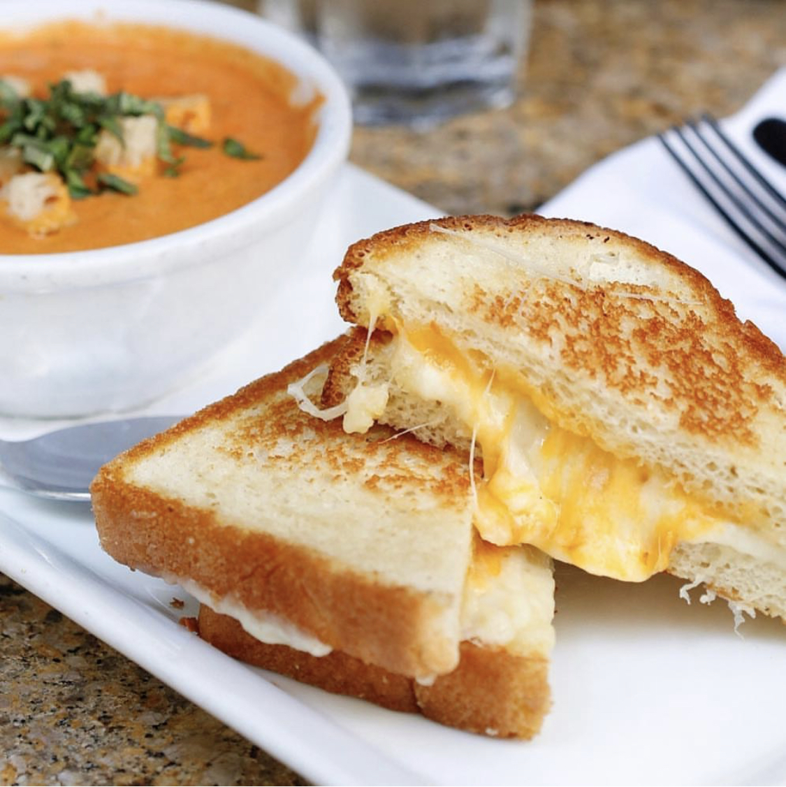 Order Grilled Cheese & Tomato Bisque food online from Marmalade Cafe store, Sherman Oaks on bringmethat.com