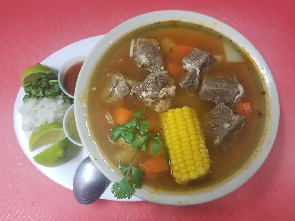 Order Mexican Beef Soup food online from Tori Nick Taqueria store, Santa Ana on bringmethat.com