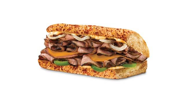 Order Chipotle Steak and Cheddar Sub food online from Quiznos Sub store, Denver on bringmethat.com