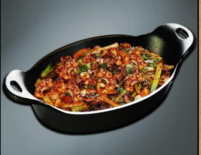 Order [P1] 낙지 볶음 / Pan-Fried Spicy Octopus food online from Jjang Restaurant store, Buena Park on bringmethat.com