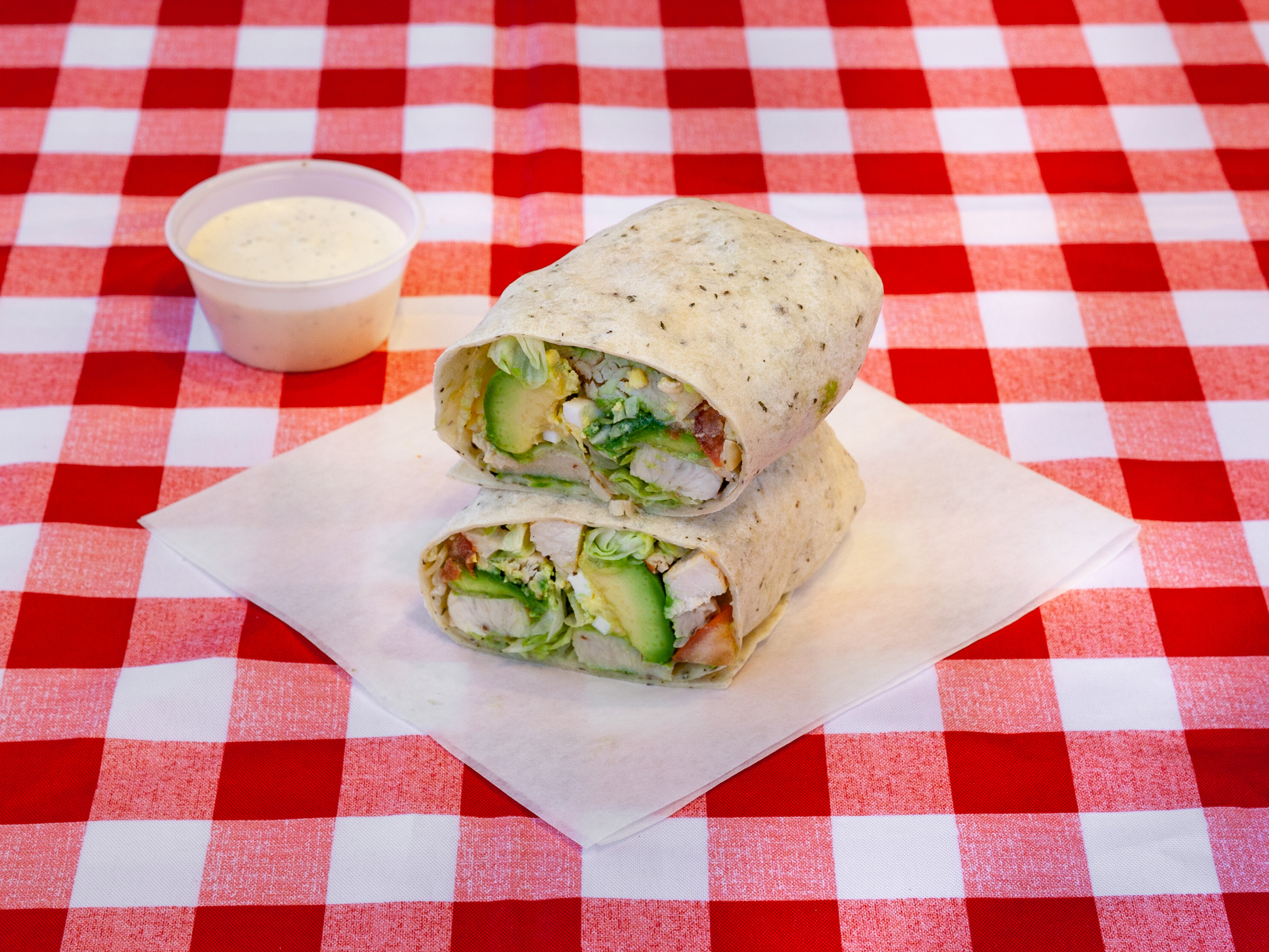 Order California Wrap food online from Salad house store, Chicago on bringmethat.com