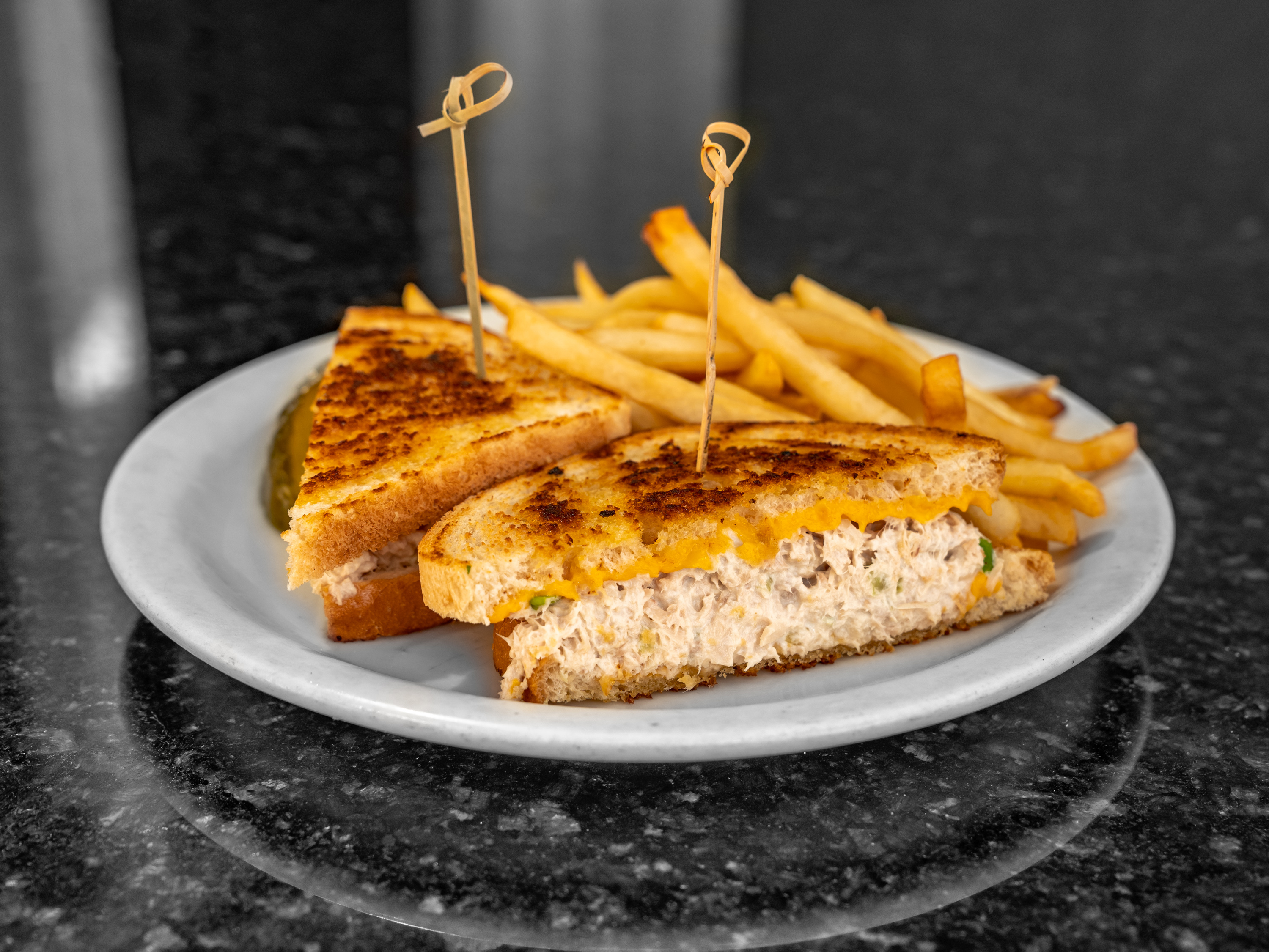 Order Albacore Tuna Melt Sandwich food online from Uncle Pete Cafe store, Westminster on bringmethat.com