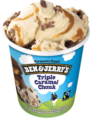Order Triple Caramel Chunk food online from Ben & Jerry store, Myrtle Beach on bringmethat.com