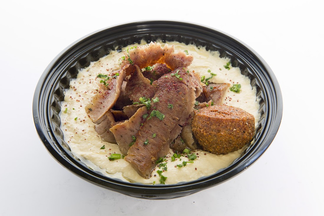 Order Hummus Gyros Bowl food online from Taza Cafe store, Chicago on bringmethat.com