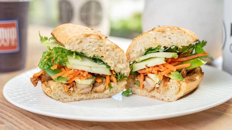 Order Chicken Banh Mi food online from Nomad Cafe store, Oakland on bringmethat.com