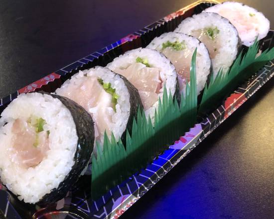 Order Yellow Tail Cut Roll (6 pcs) food online from Koya Sushi store, Whittier on bringmethat.com