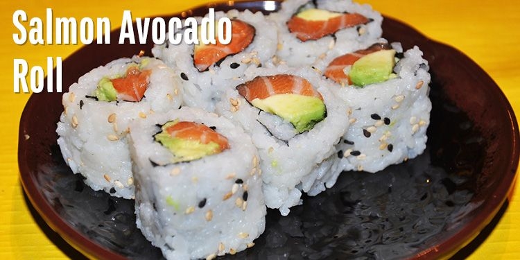 Order Salmon avocado roll. food online from Gorilla Sushi store, Chicago on bringmethat.com