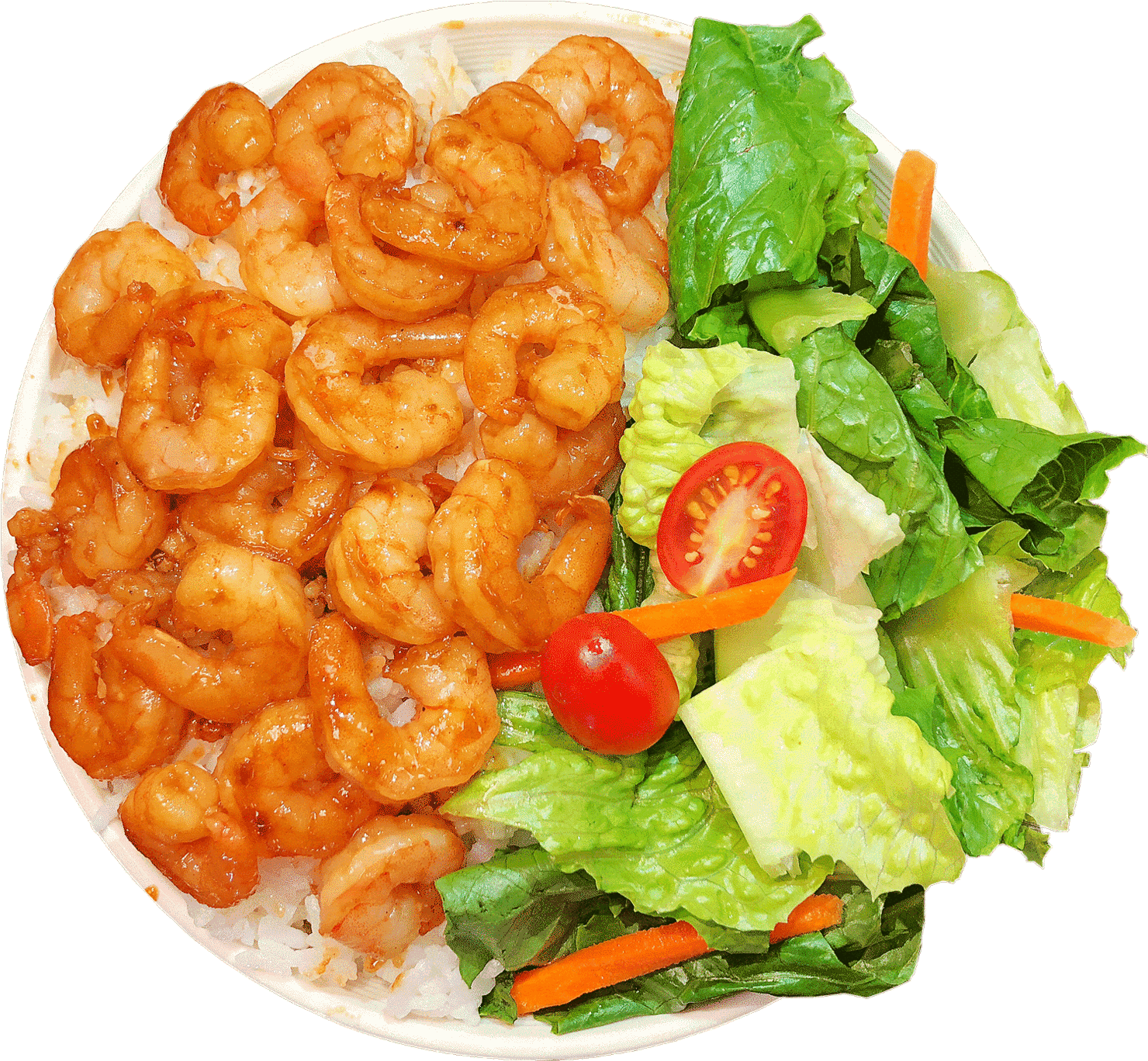 Order 9. Grilled Shrimp Rice Bowl food online from Bengbeng Chicken store, Mc Lean on bringmethat.com