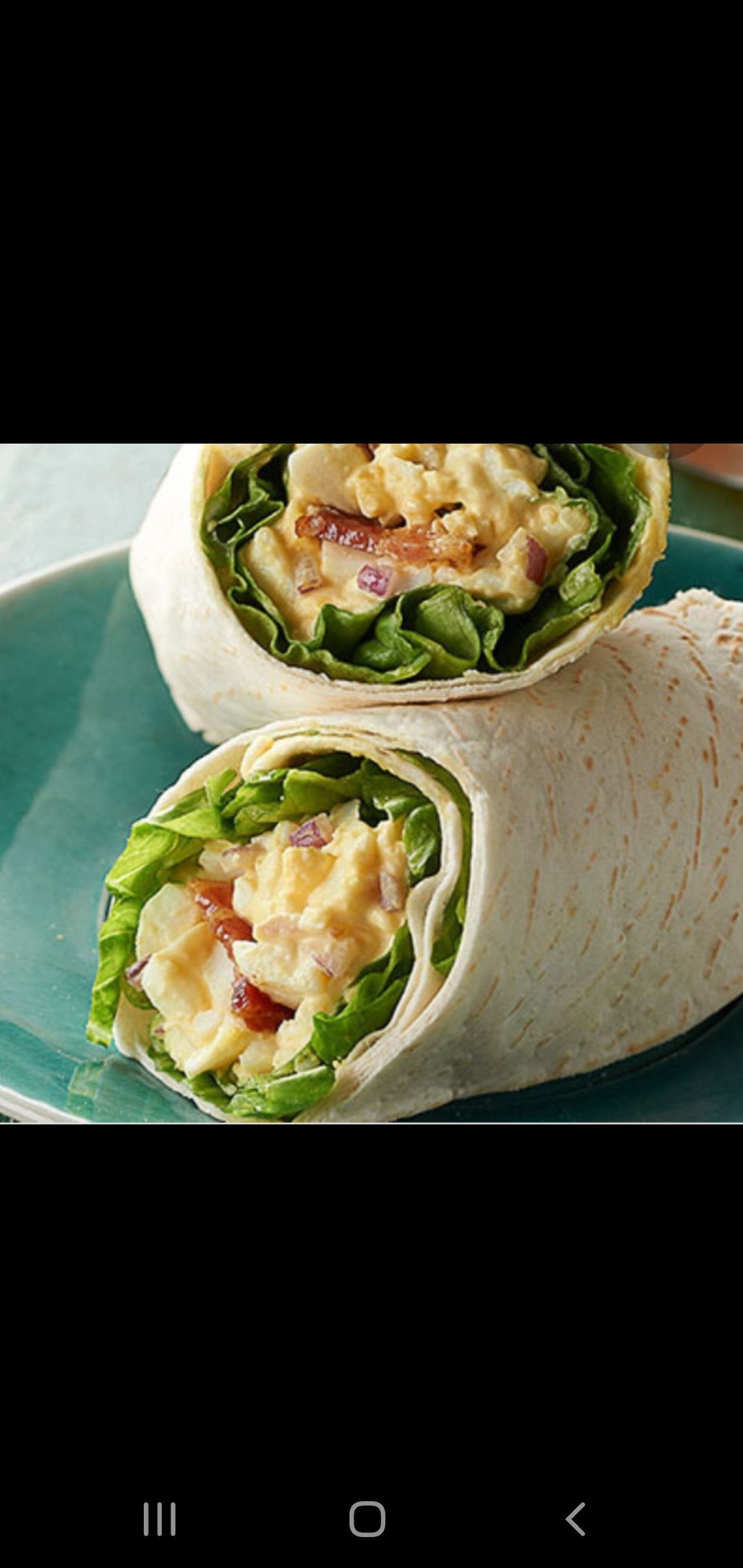 Order Classic Egg Salad & Bacon Wrap (egg salad bacon lettuce tomatoes) food online from American Gourmet Foods Deli store, New York on bringmethat.com