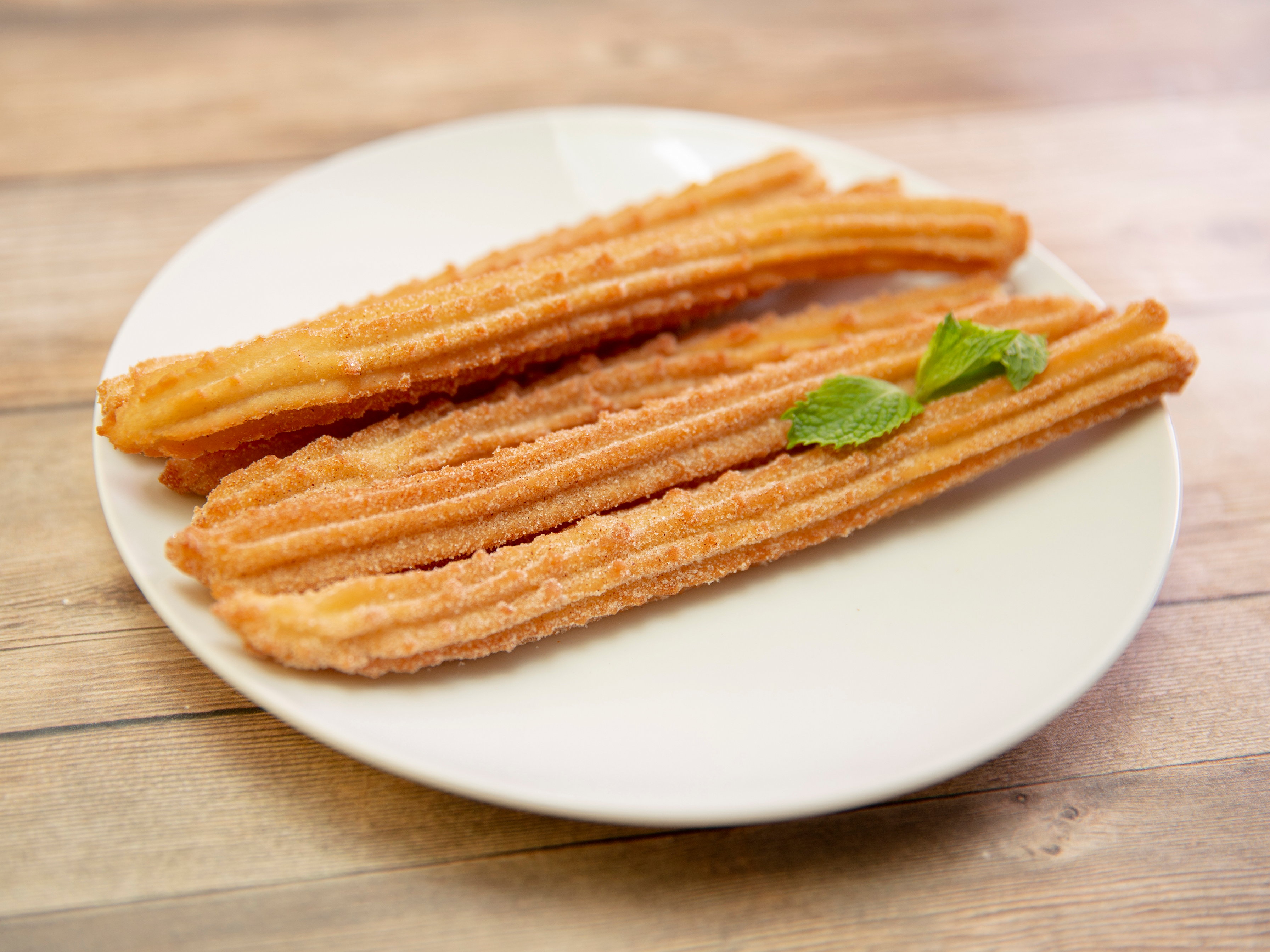 Order 6 Plain Churros food online from Happy Days Cafe store, Sherman Oaks on bringmethat.com