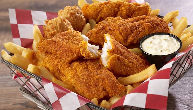 Order 4 Pc Catfish & Fries food online from The Catfish Kitchen store, Tulsa on bringmethat.com