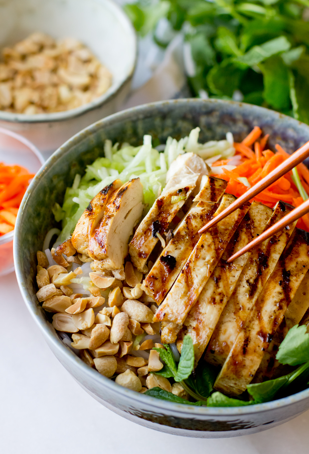 Order Grilled Chicken Bowl food online from Hello Vietnam Pho&Roll store, Scottsdale on bringmethat.com