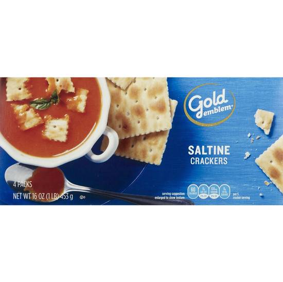 Order Gold Emblem Saltine Crackers, 4 Packs, 16 OZ food online from Cvs store, DOVER on bringmethat.com