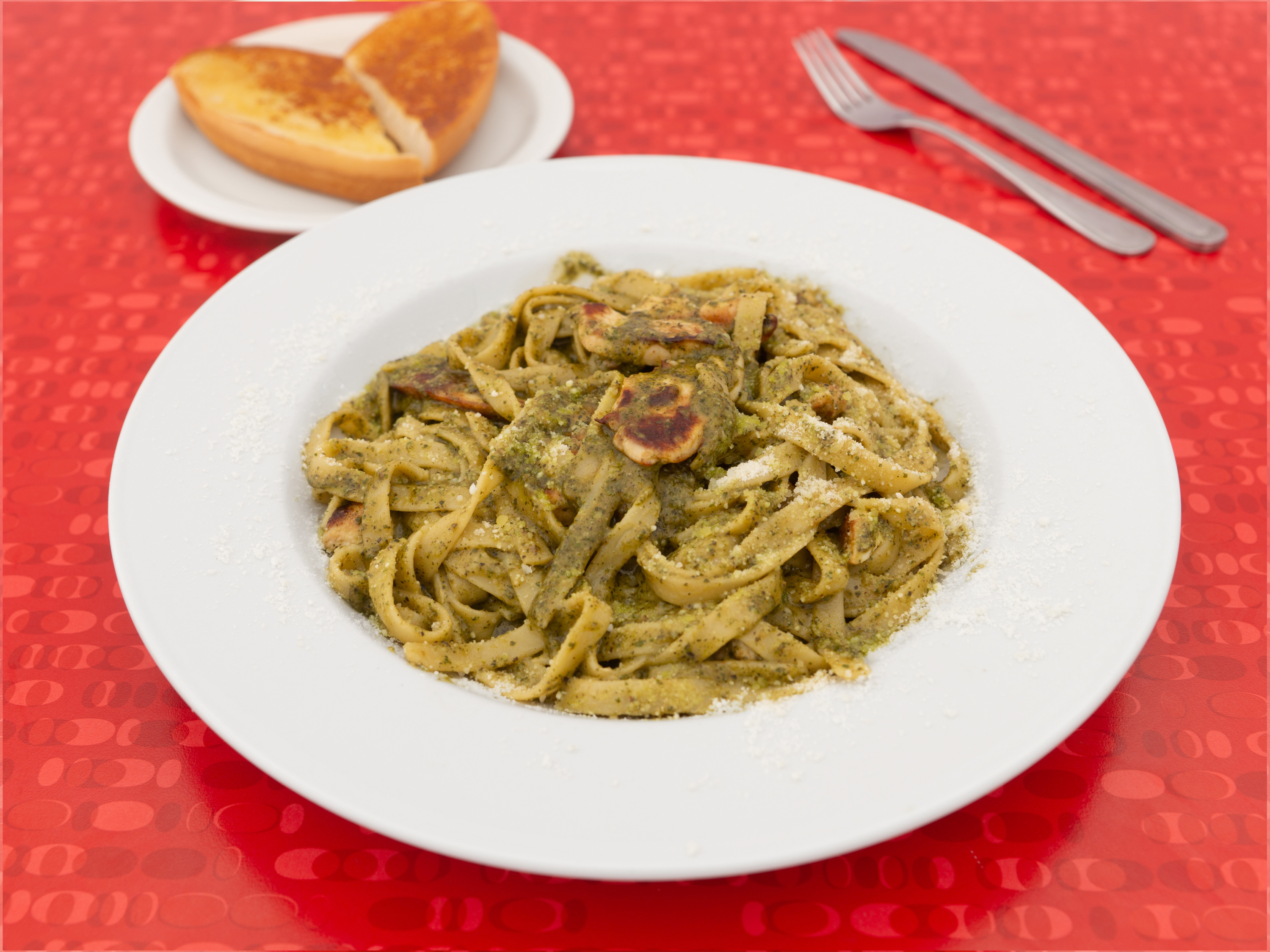Order Fettuccine with Grilled Chicken food online from Mr D store, Placentia on bringmethat.com
