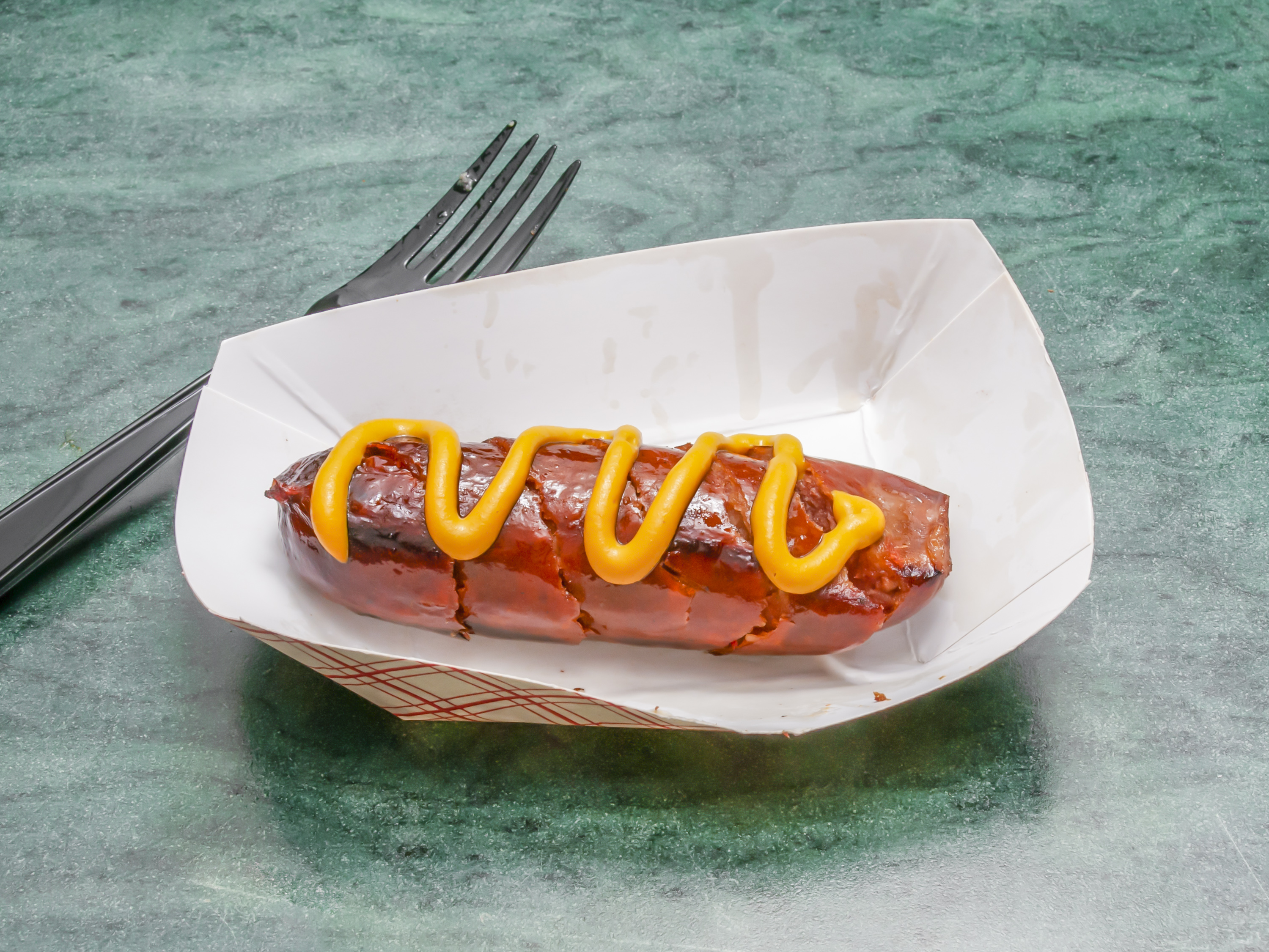 Order Smoked Sausage Dog food online from J-Top's BBQ Shop store, Clayton on bringmethat.com