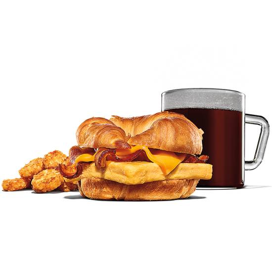 Order Bacon, Egg & Cheese Croissan'wich Meal food online from Burger King store, Clementon on bringmethat.com