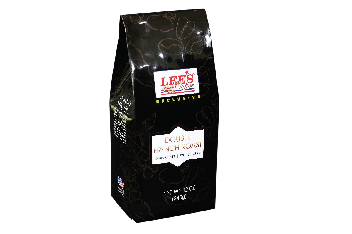 Order Double French Roast Whole Bean Coffee 12oz food online from Lee Sandwiches store, Peoria on bringmethat.com