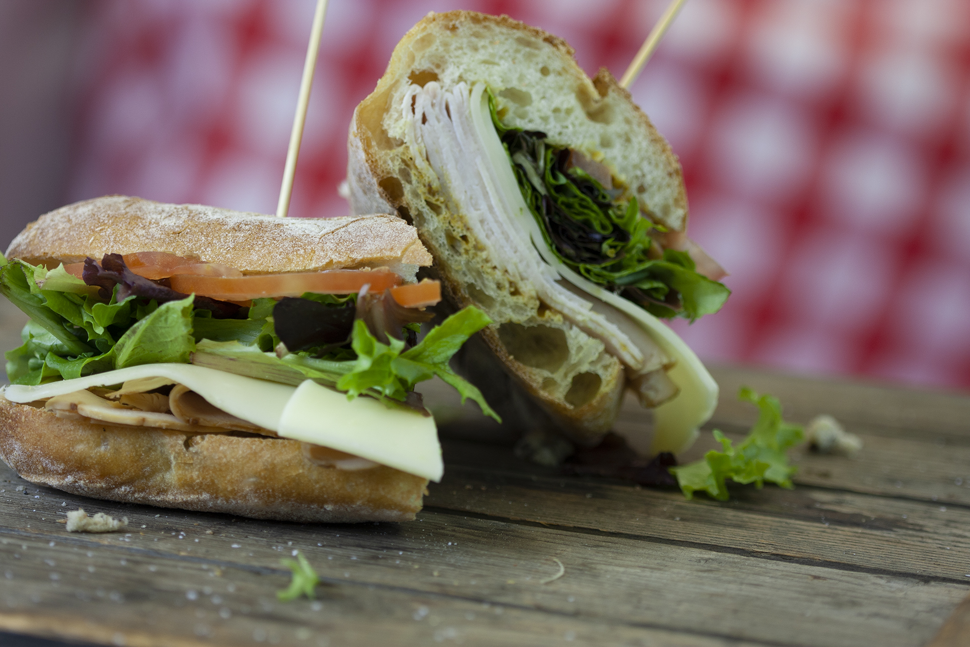 Order Turkey and Swiss Sandwich food online from The Picnic Basket store, New York on bringmethat.com