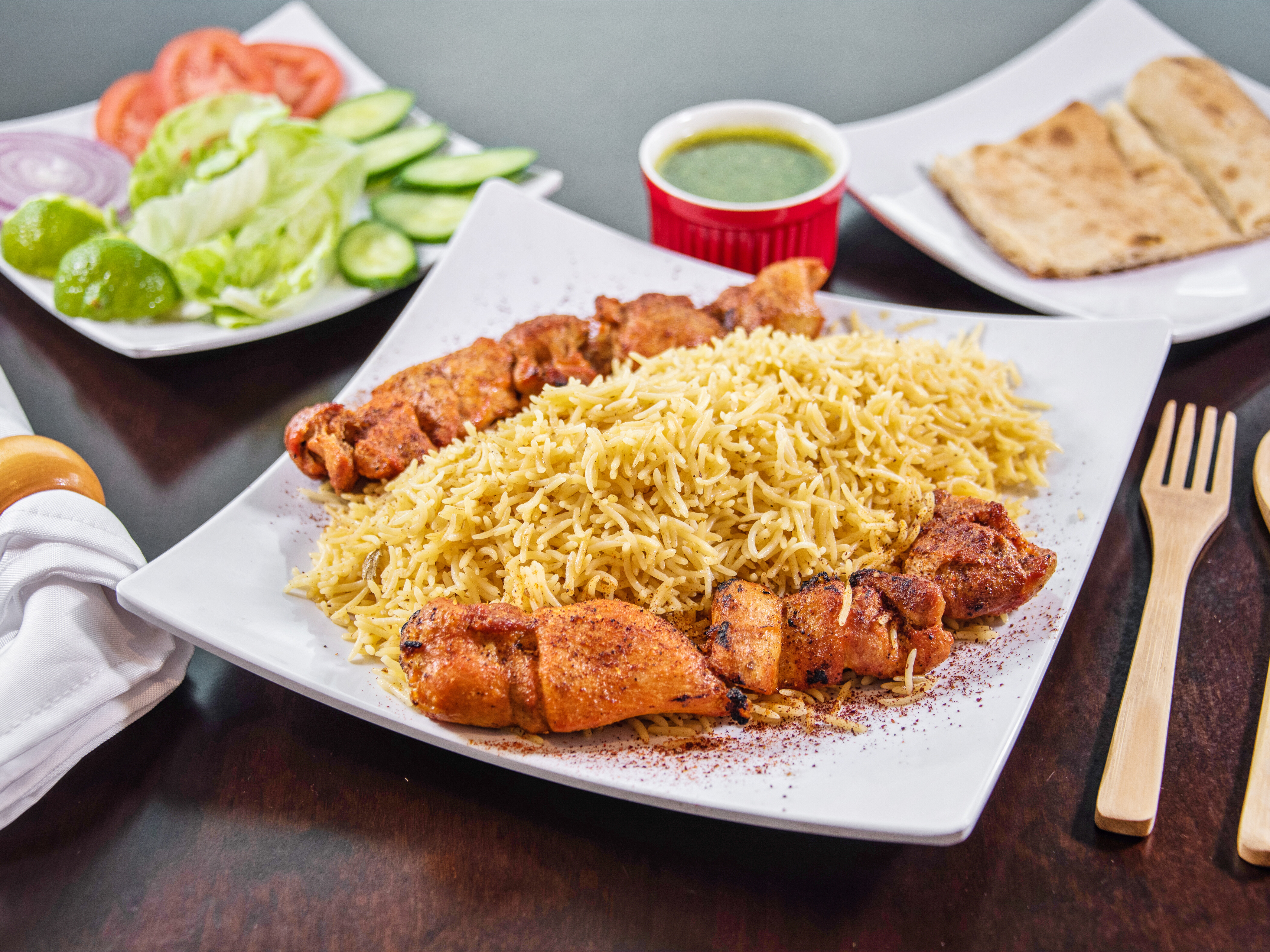Order Chicken Tikka Kabob food online from Kabul Kabob House store, El Cajon on bringmethat.com