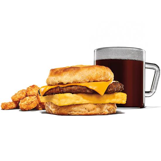 Order Sausage, Egg & Cheese Biscuit Meal food online from Burger King store, Rochester on bringmethat.com