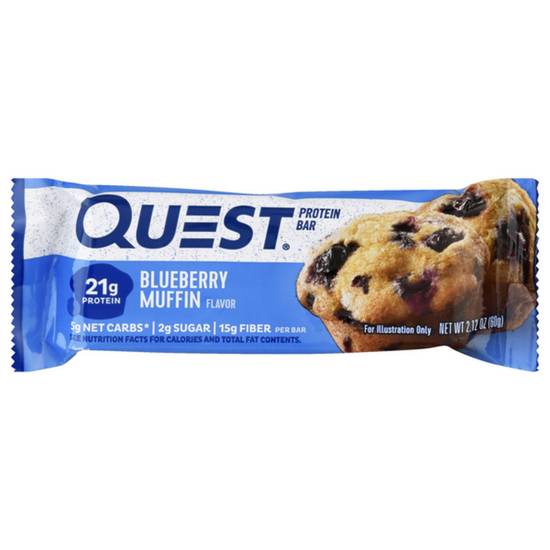 Order Quest Protein Bar - Blueberry Muffin food online from IV Deli Mart store, Goleta on bringmethat.com