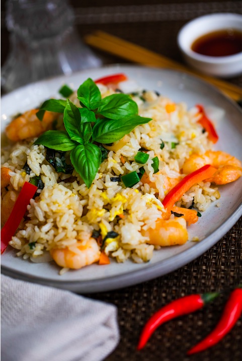 Order Basil Fried Rice food online from Taste Of Asia store, Alexandria on bringmethat.com