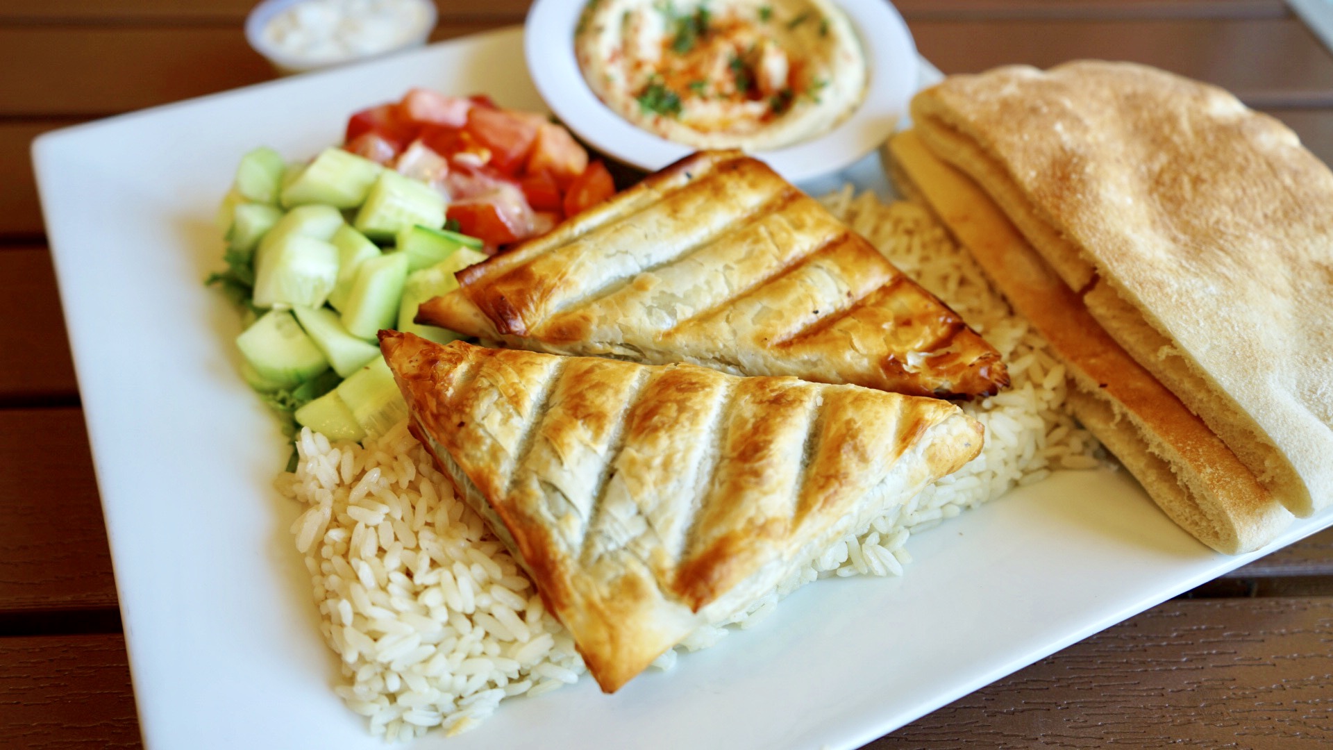 Order Spinach Pie Plate food online from California Pita store, Beverly Hills on bringmethat.com