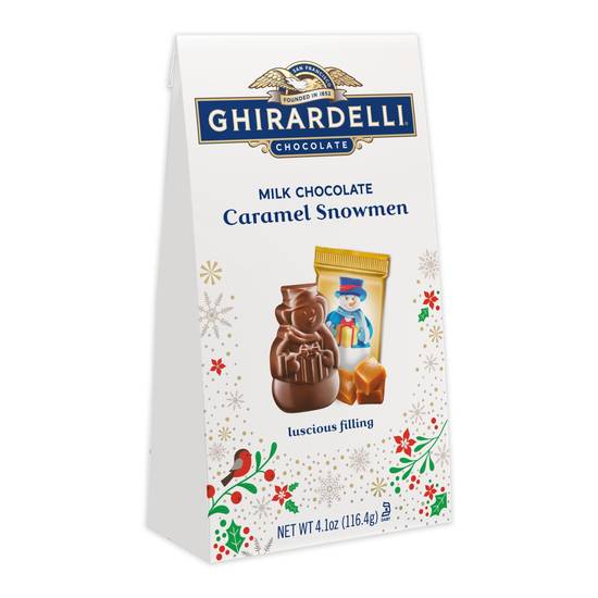 Order Ghirardelli Milk Chocolate Caramel Snowmen - 4.1 oz food online from Rite Aid store, LEHIGHTON on bringmethat.com