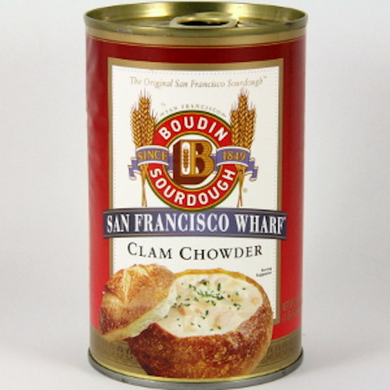 Order Boudin Clam Chowder can, 19 oz.  food online from Boudin store, Costa Mesa on bringmethat.com