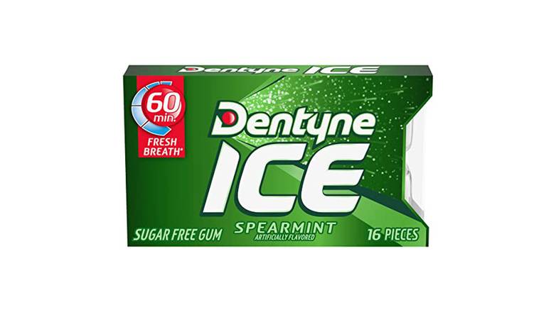 Order Dentyne Ice Sugar Free Gum Spearmint - 16 Ct food online from Exxon Constant Friendship store, Abingdon on bringmethat.com