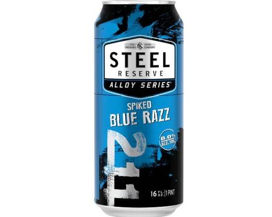 Order Steel Reserve 211 Blue Razz 16 fl oz. (ABV 8%)  food online from Central Liquor Market store, Los Angeles on bringmethat.com